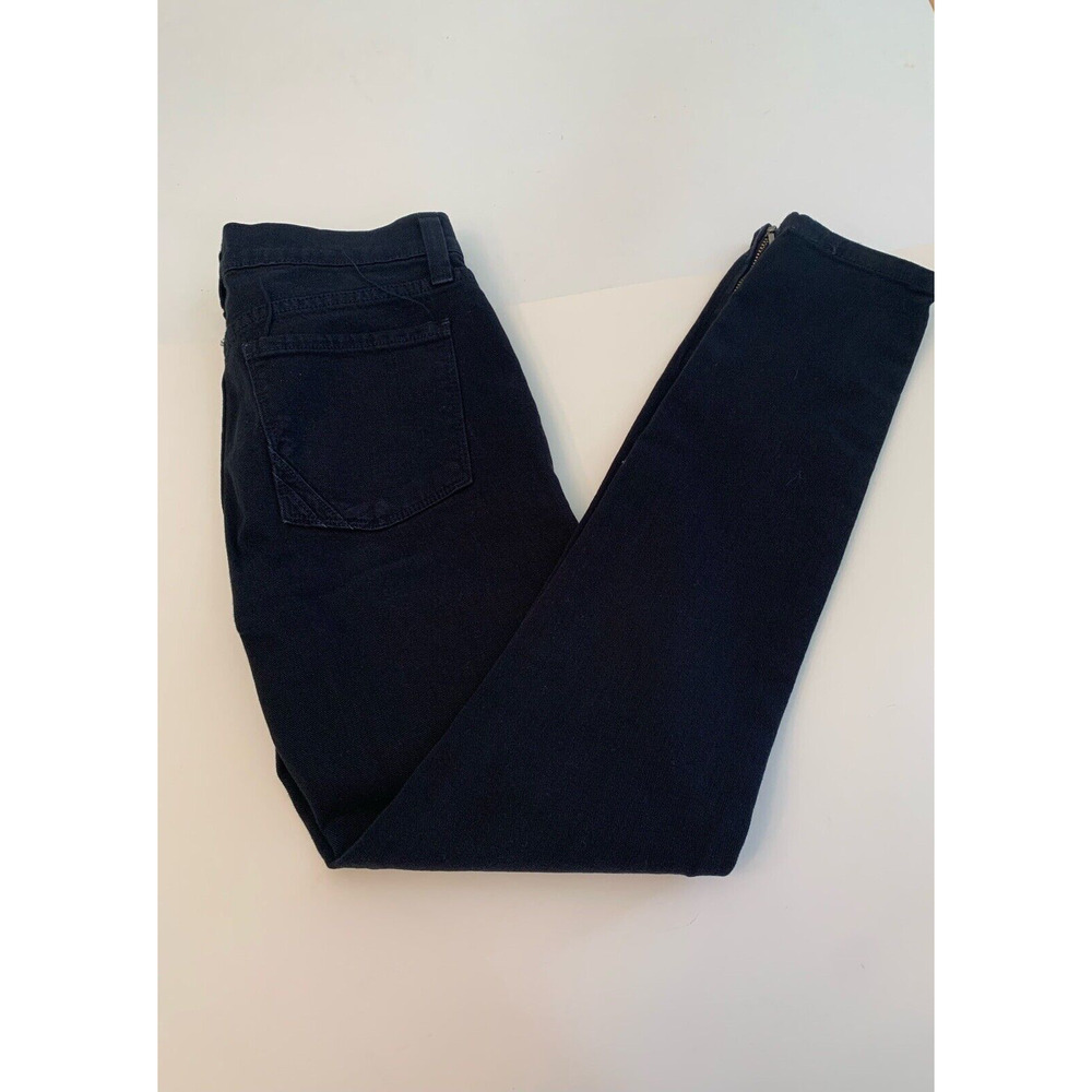 Anlo Skinny Jeans Low Rise Black Ankle Zipper Women's 27